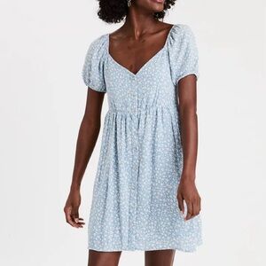 Ditsy Babydoll Dress - American Eagle